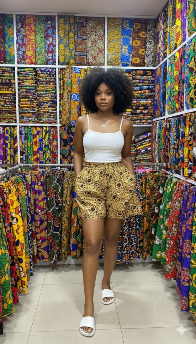 Ensemble en wax africain chic