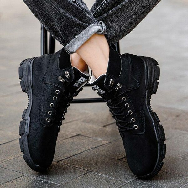 Homme Martin talons hauts casual comfort outboor chaussures