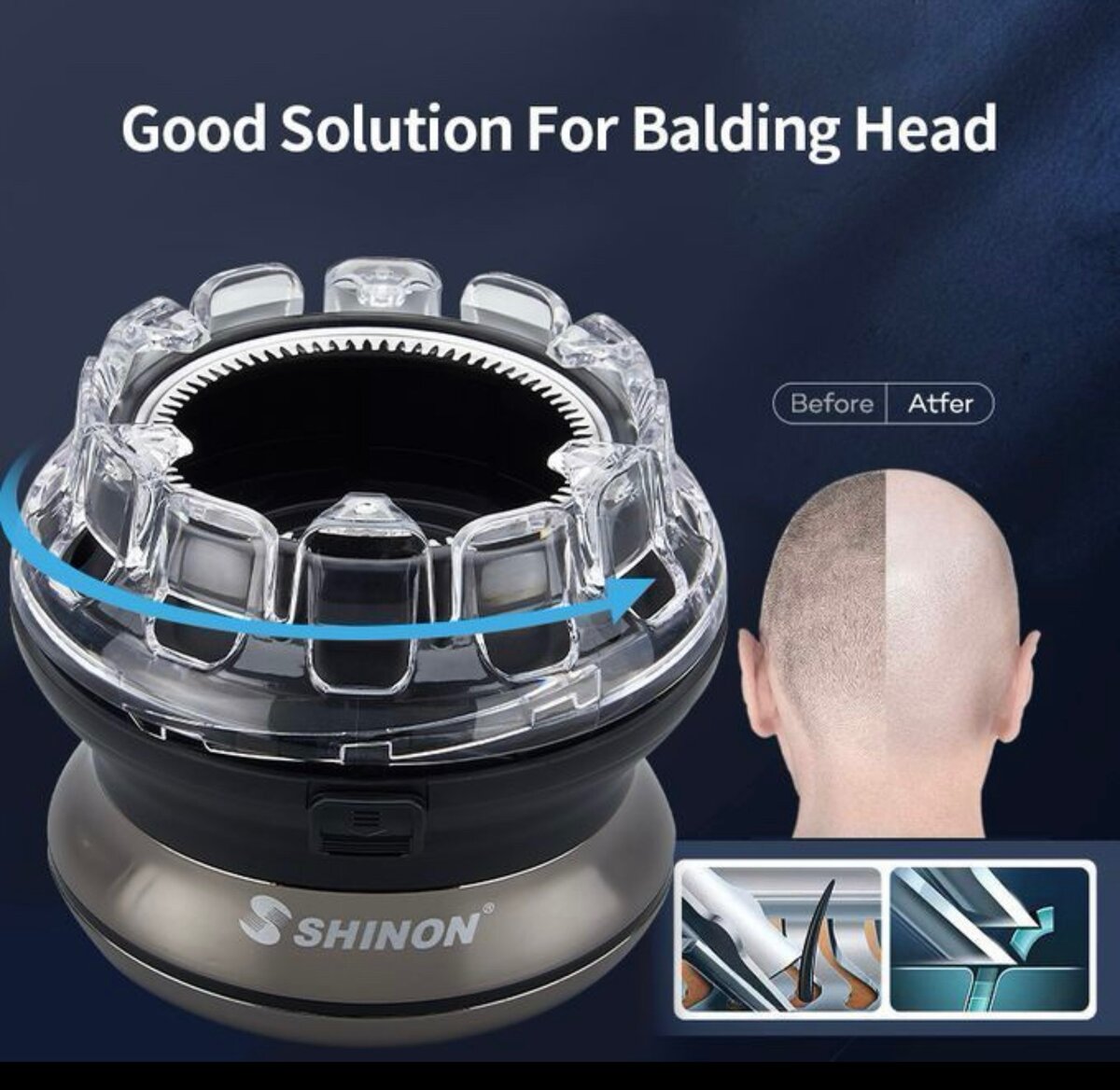 Shinon - Tondeuse à Cheveux Professionnelle Rechargeable Rés