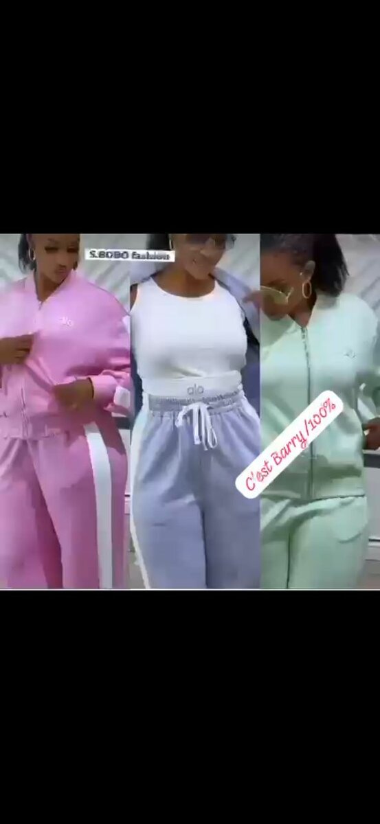 Ensemble jogging coloré femme