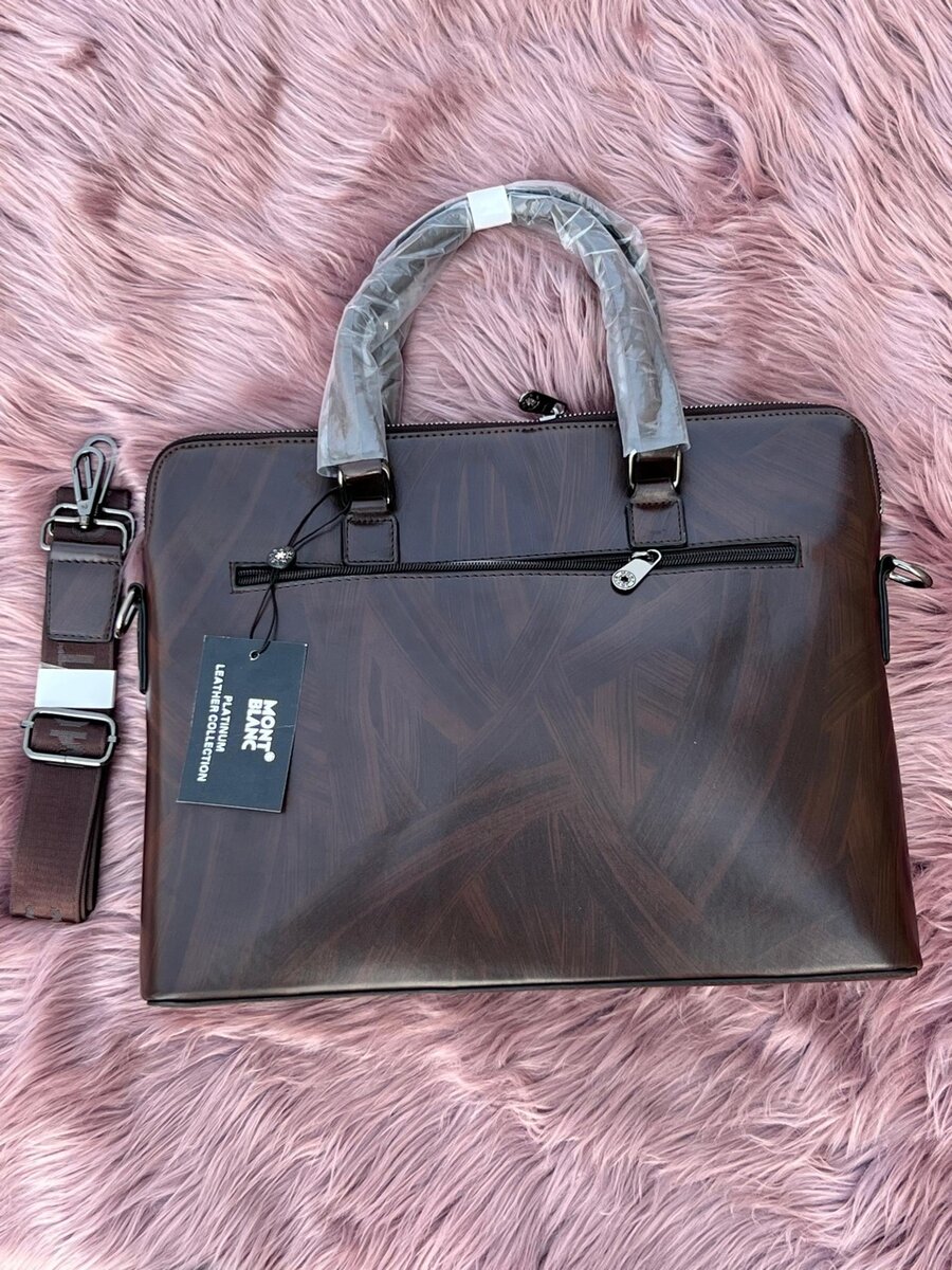 Sleek Montblanc Leather Laptop Bags