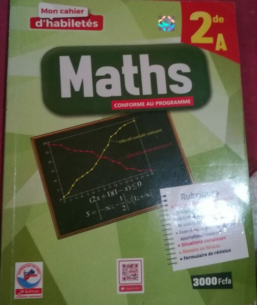 Cahier de Maths 2e A