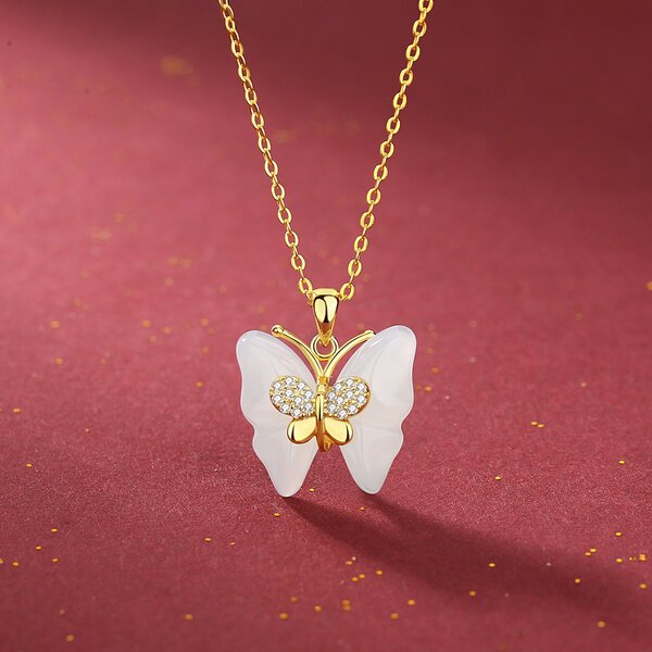 Collier en argent 925 papillon