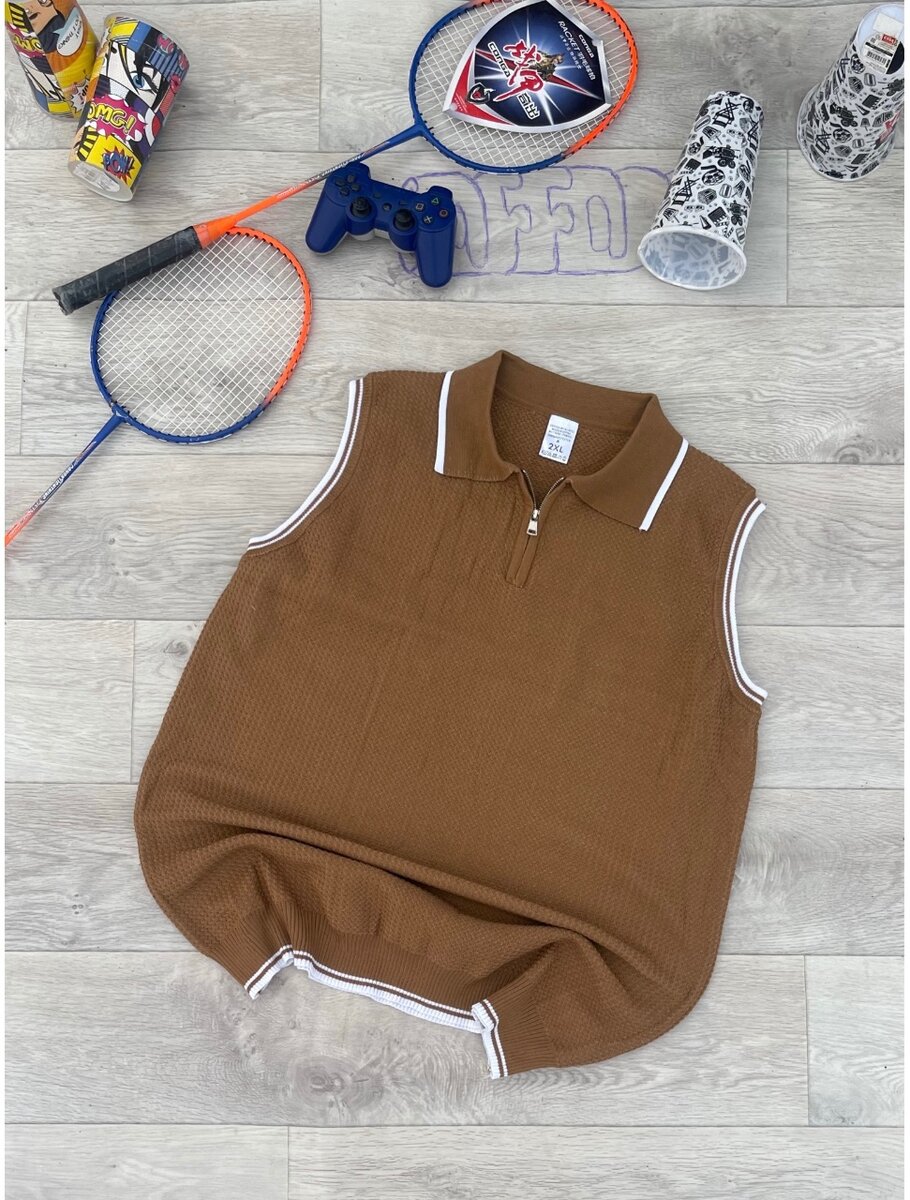 Débardeur col zippé élégant