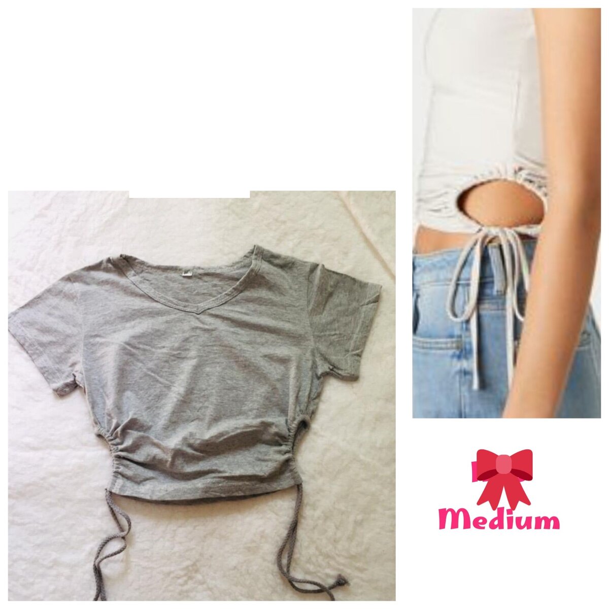 Salaula crop tops and tops