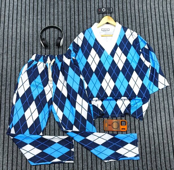 Pyjama à losanges confort