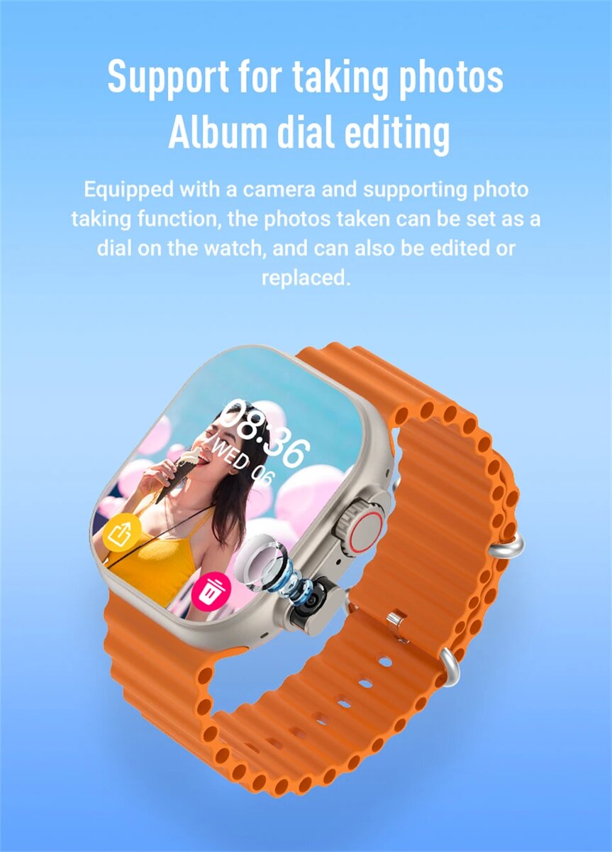 MONTRE AVEC PUCE4G avec Caméra