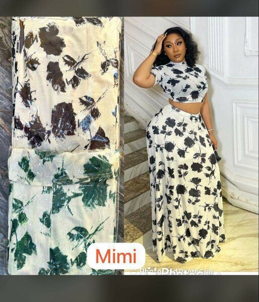 Robe florale deux pièces