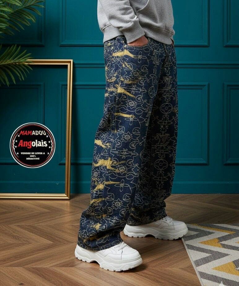 Pantalons larges imprimés