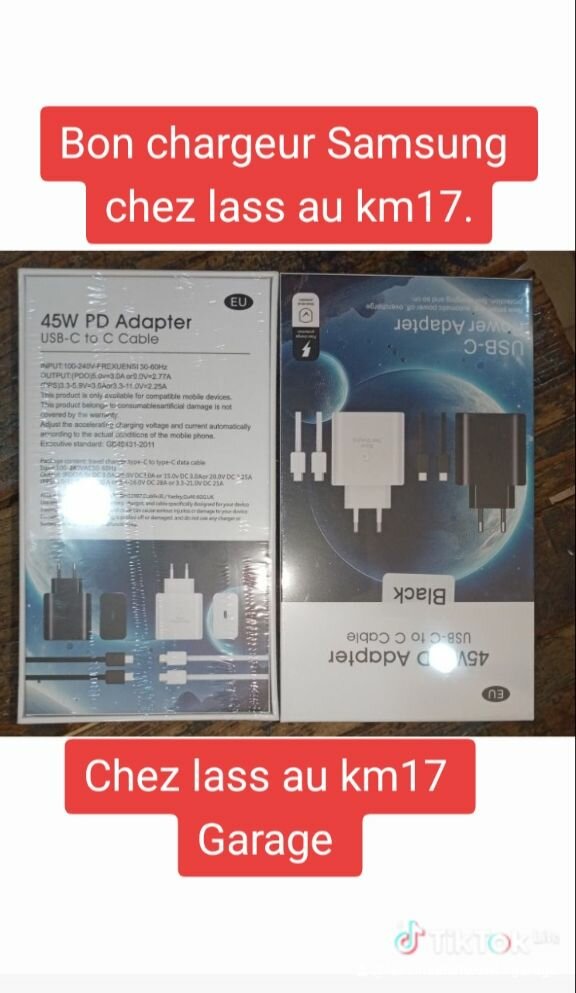 Chargeur 45W Samsung