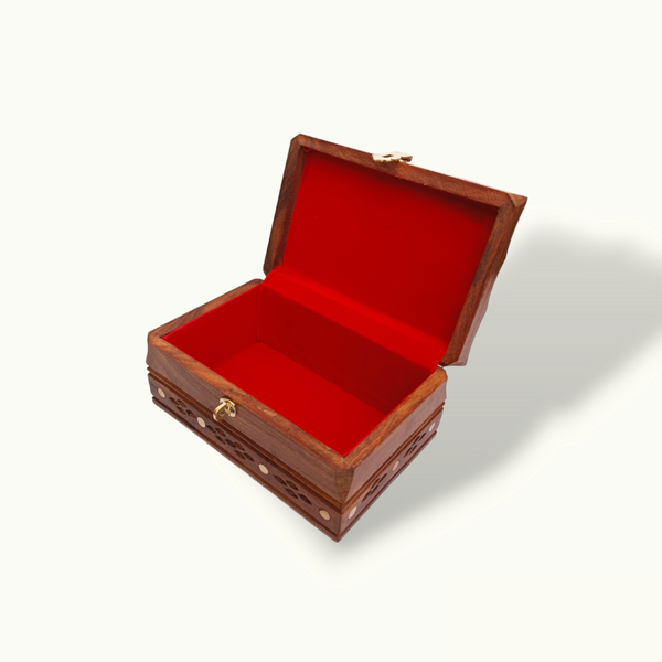 Carving Wooden Jewelry Box.