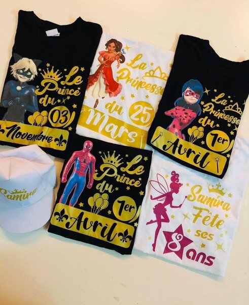 T-shirt d’anniversaire personnalisé