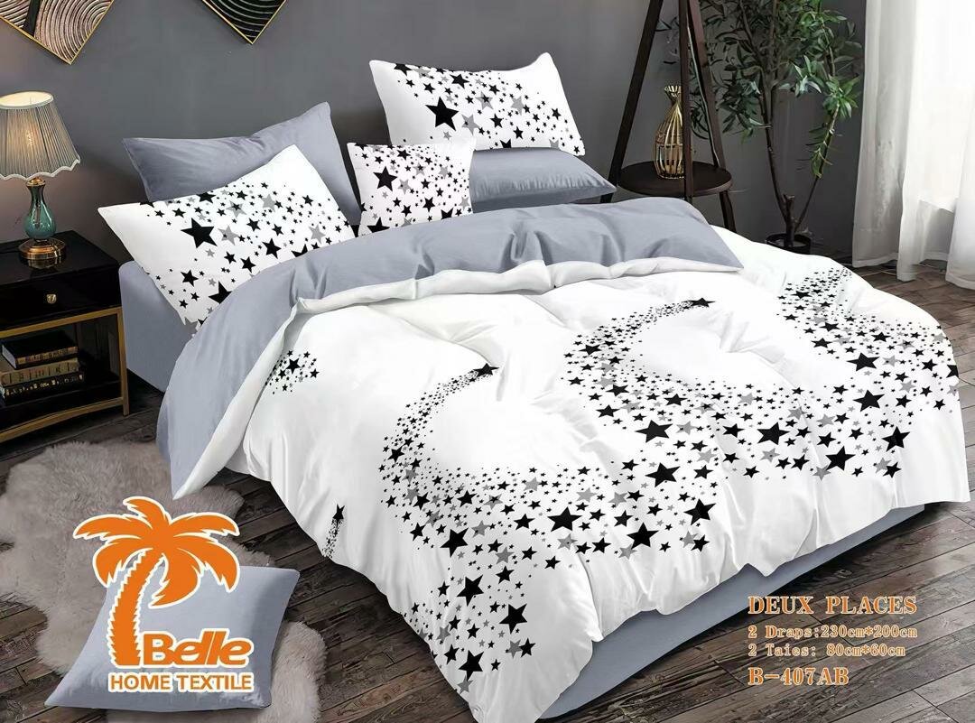 2 draps 2 taies d'oreillés