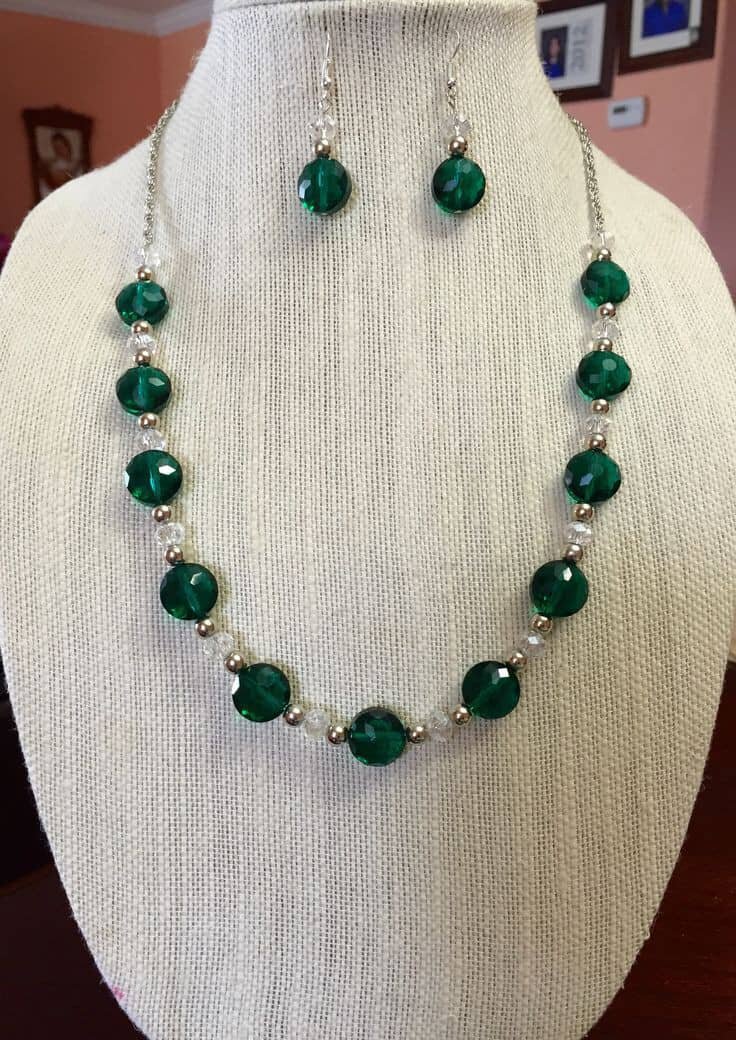 Pearl Necklace and Earings