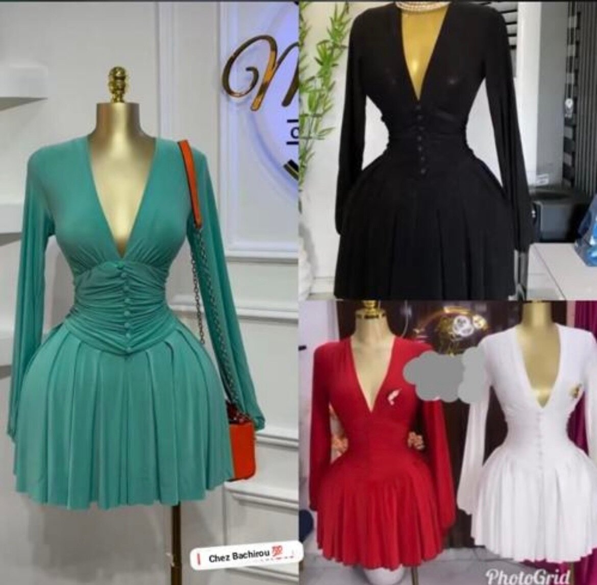 Robe élégante avec décolleté