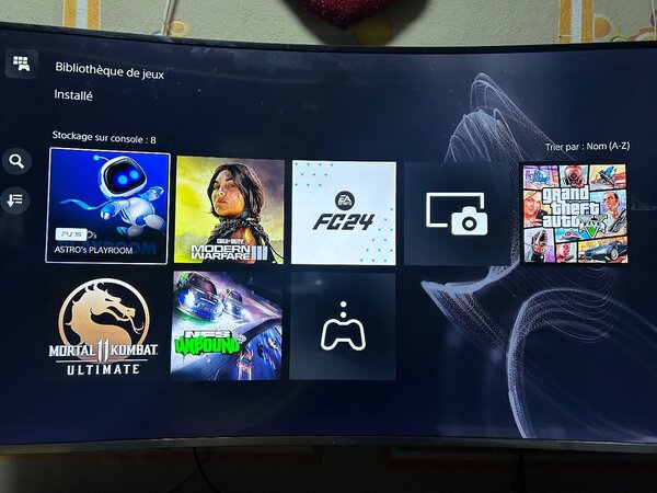 Ps5 slim standard 5jeux 1manette