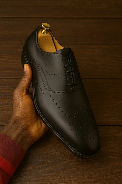Chaussures Derby en cuir élégant