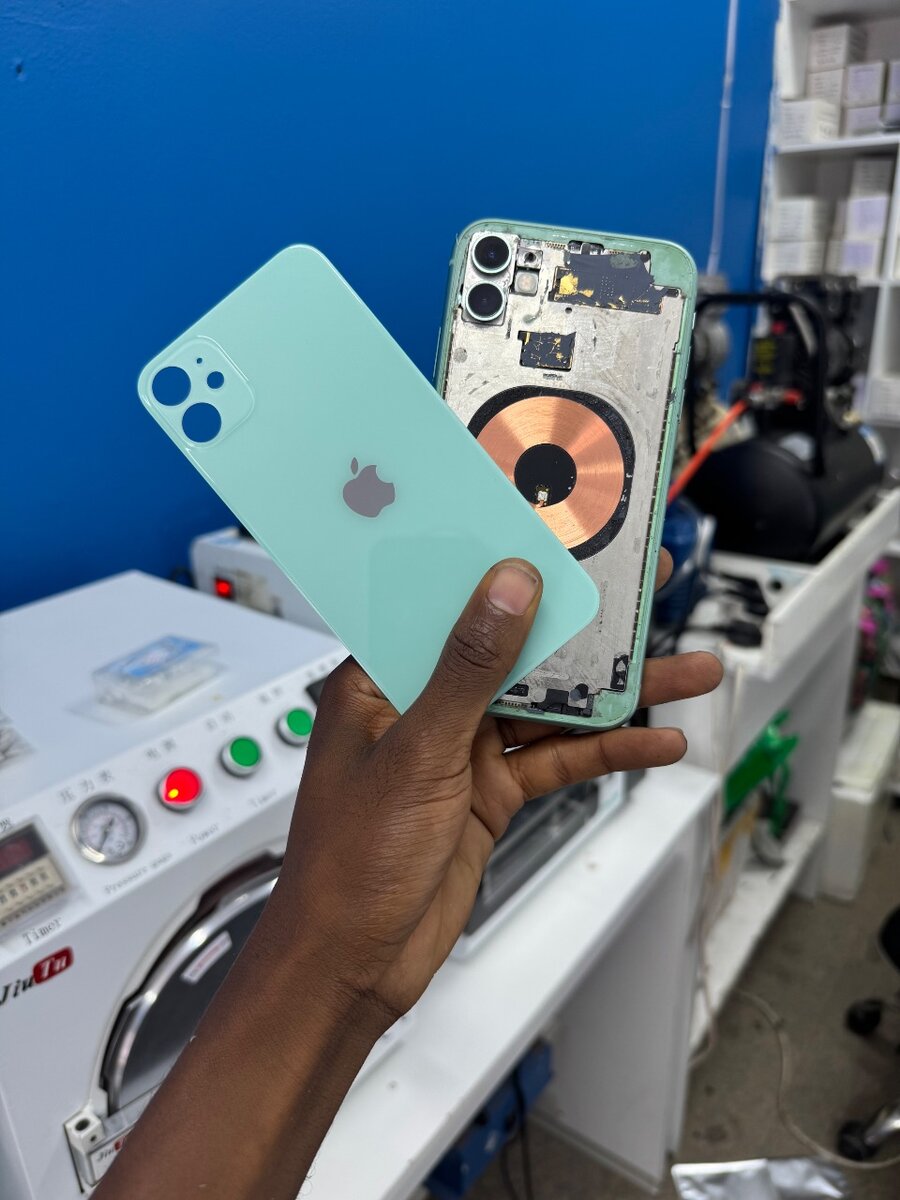 WE FIX BROKEN BACK GLASS FOR IPHONES