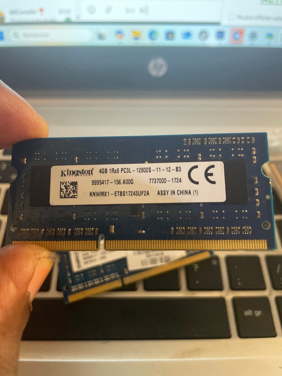 Mémoire RAM DDR3 4GB PC3L-12800S Kingston