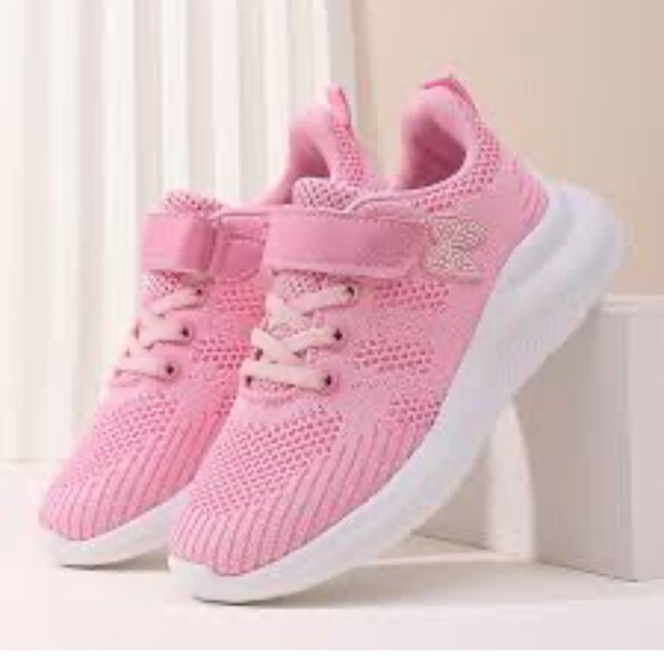 Baskets roses pour filles