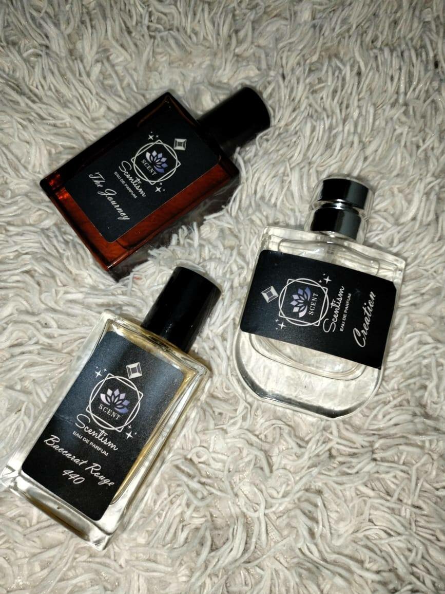 Pack of three Creation/Rouge/Creed A