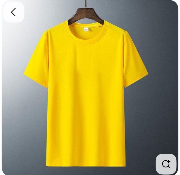 T-shirt jaune unisexe