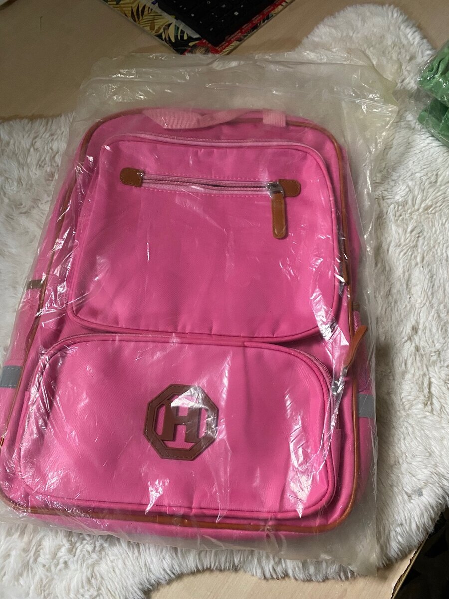 Sac à dos scolaire rose élégant