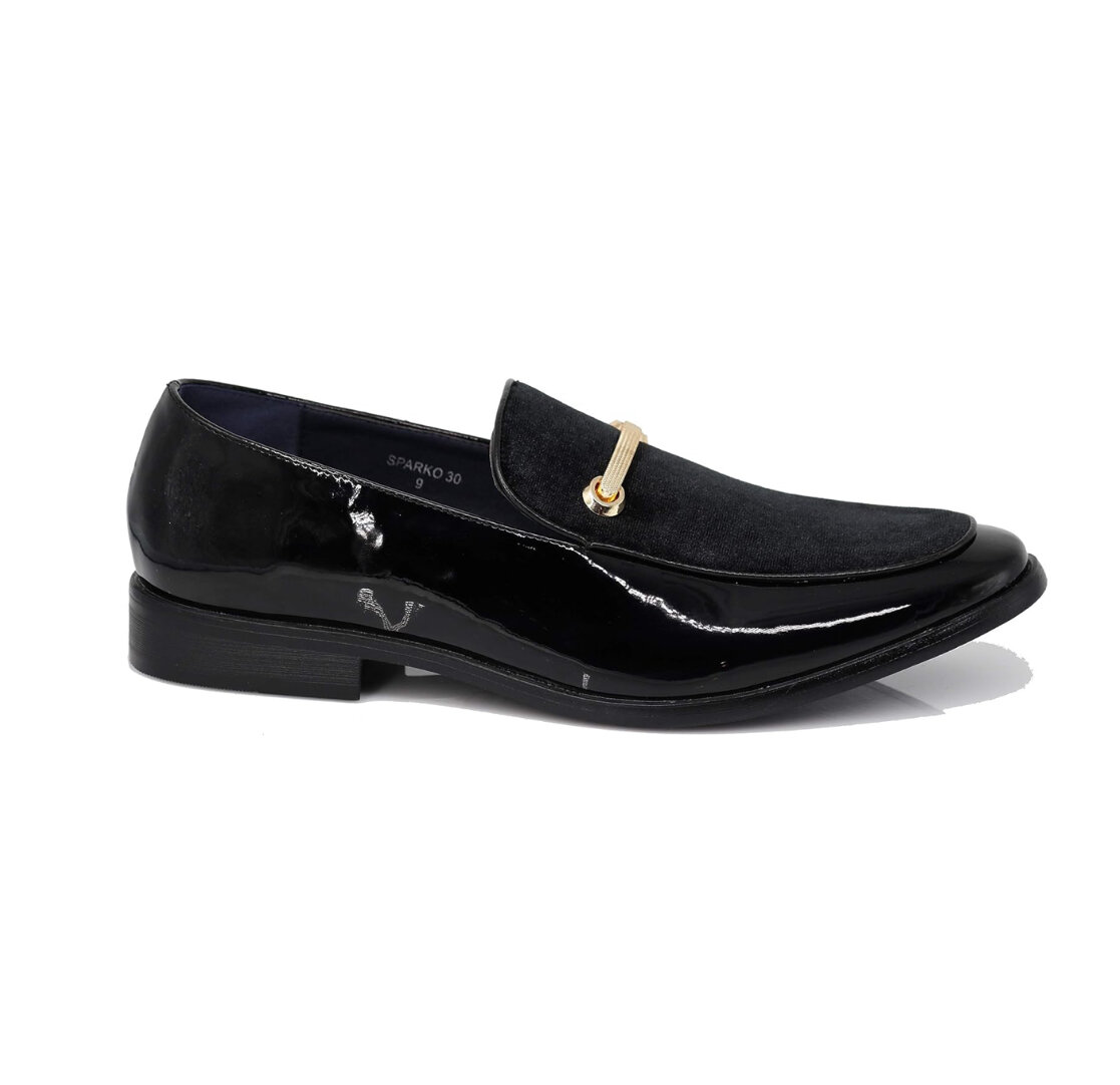 Mocassins élégants en cuir vernis