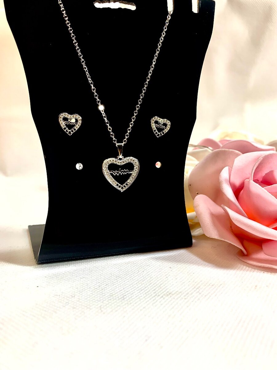 Silver Heart Shape Pendant