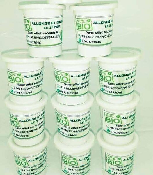 Crème bio pour agrandissement