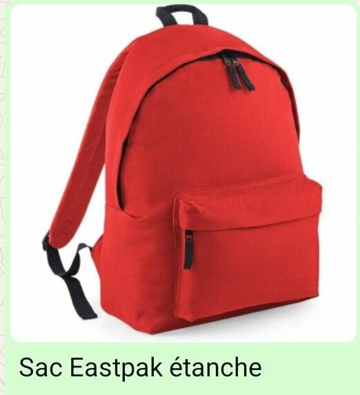 Sac à dos rouge étanche