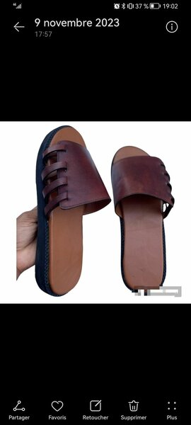 Sandales en cuir