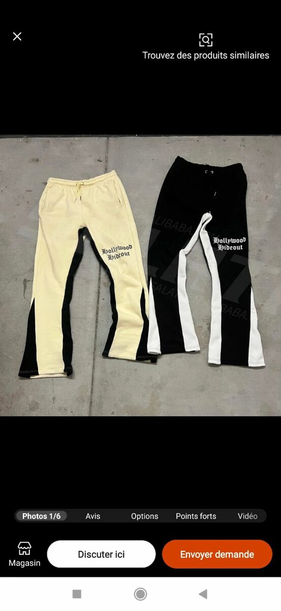 Pantalons de sport bicolores