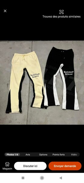 Pantalons de sport bicolores