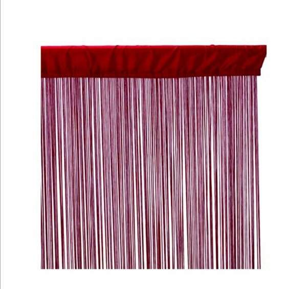 Rideau En Fil Rouge