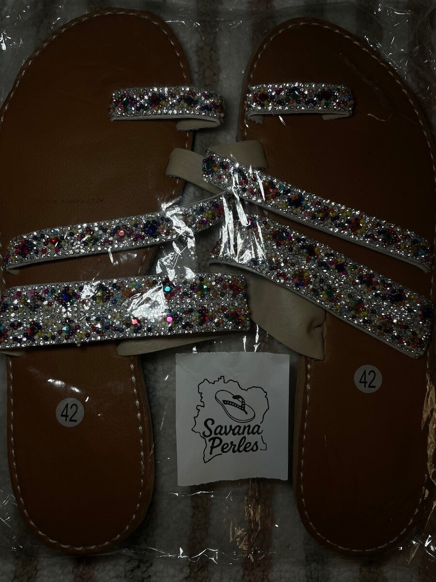 Sandales perlées élégantes