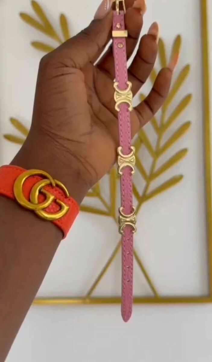 Bracelet en cuir élégant femme