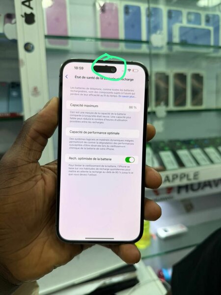 14 pro max 128 Go  sans messag