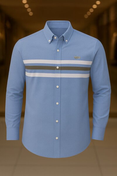 Chemise Rayée Homme Élégante
