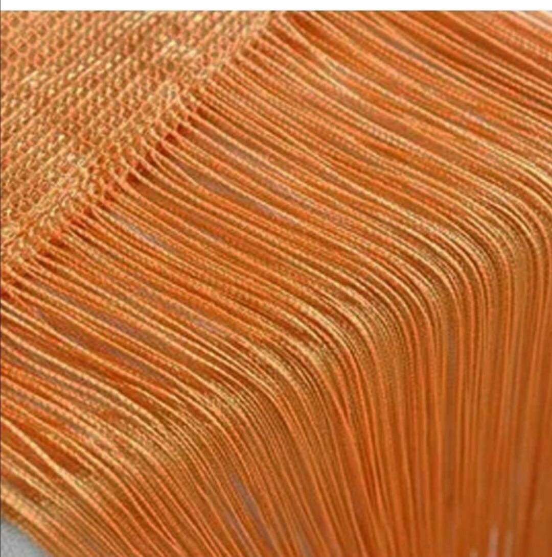 Rideau En Fil Orange