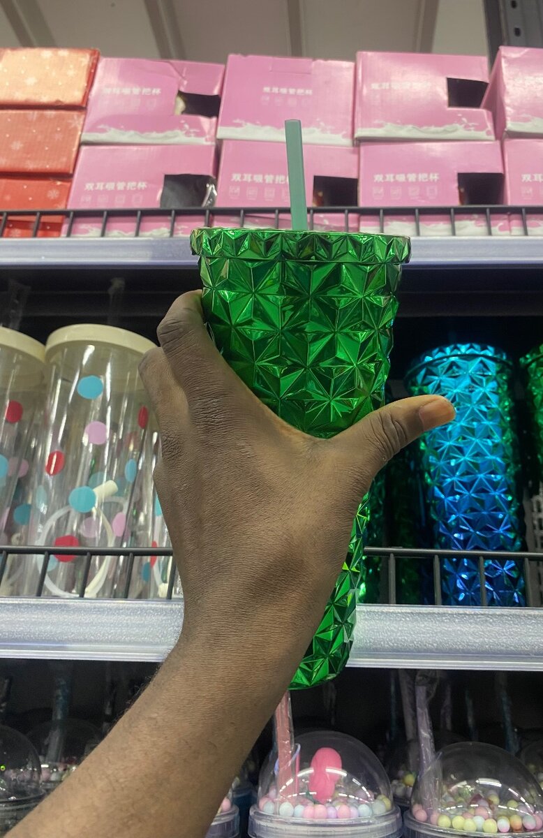 Gobelet à Paille Vert Design