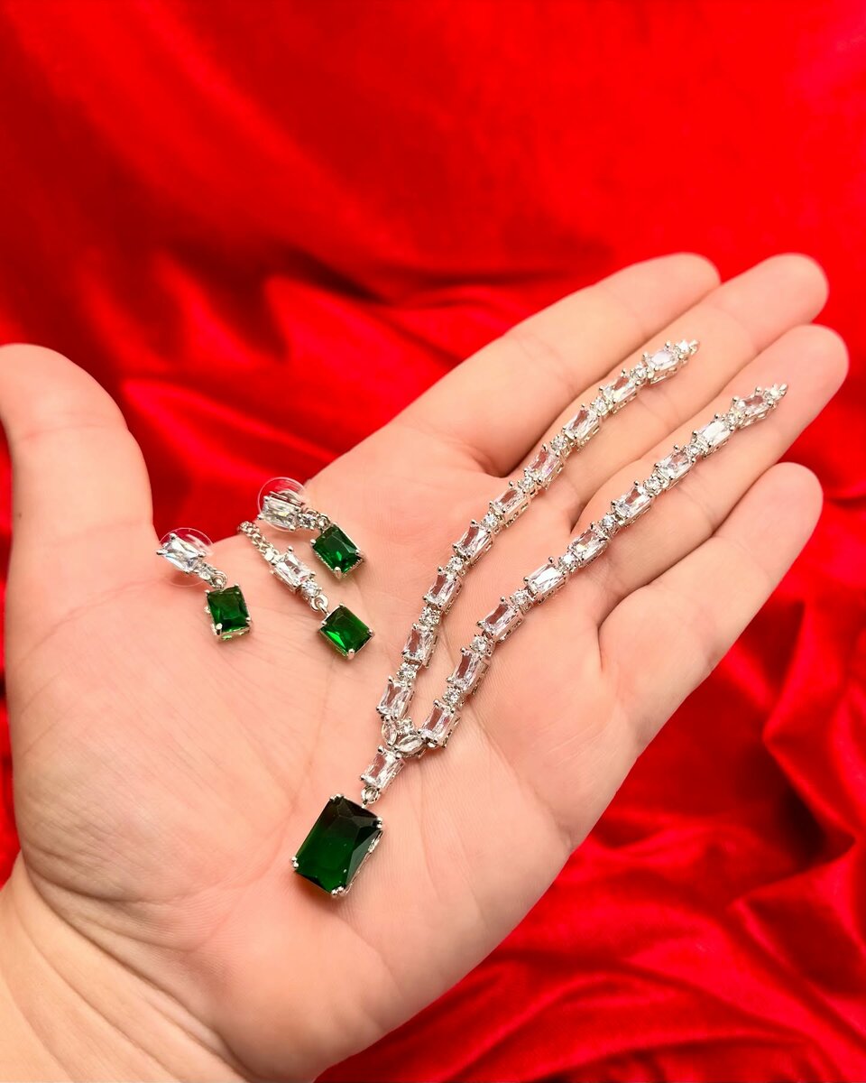 American Diamond 1 karat set