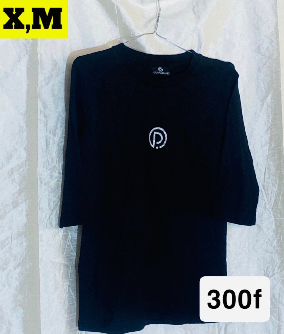 T-shirt noir manches 3/4