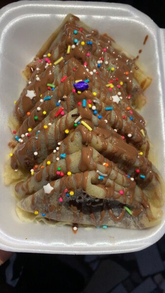 Crêpes fourrées au nutella