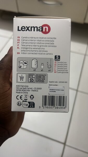 Caméra Rotative Intérieure Lexman