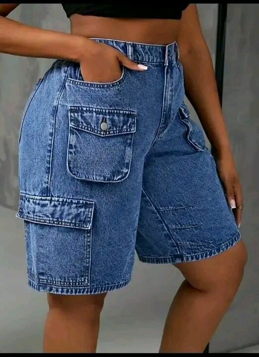 Shorts en jean cargo
