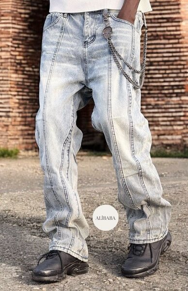 Jean large décontracté homme