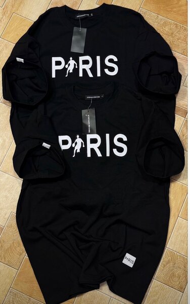 T-shirt noir 'Paris'