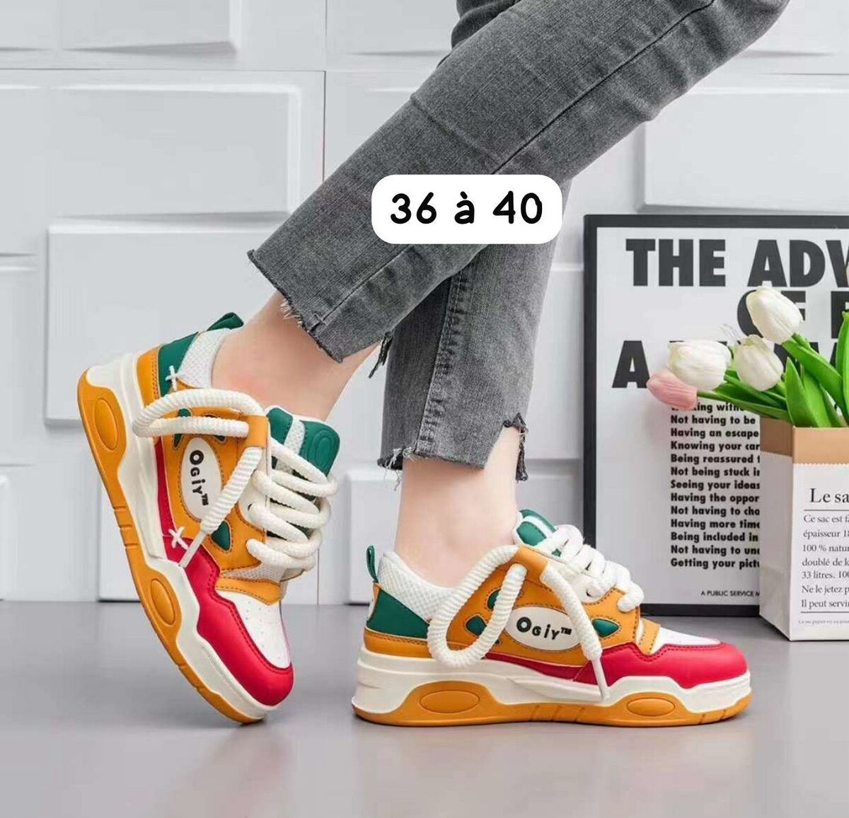 Baskets colorées modernes