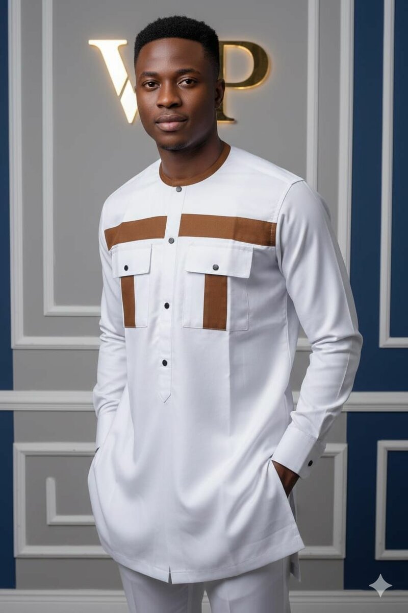 Chemise élégante bicolore